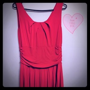 Red party dress